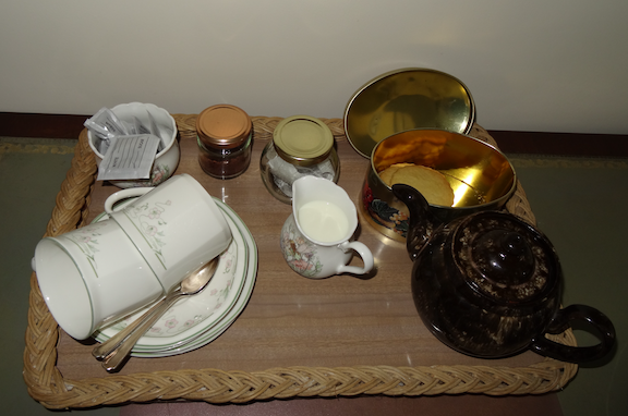 tea service at B&B